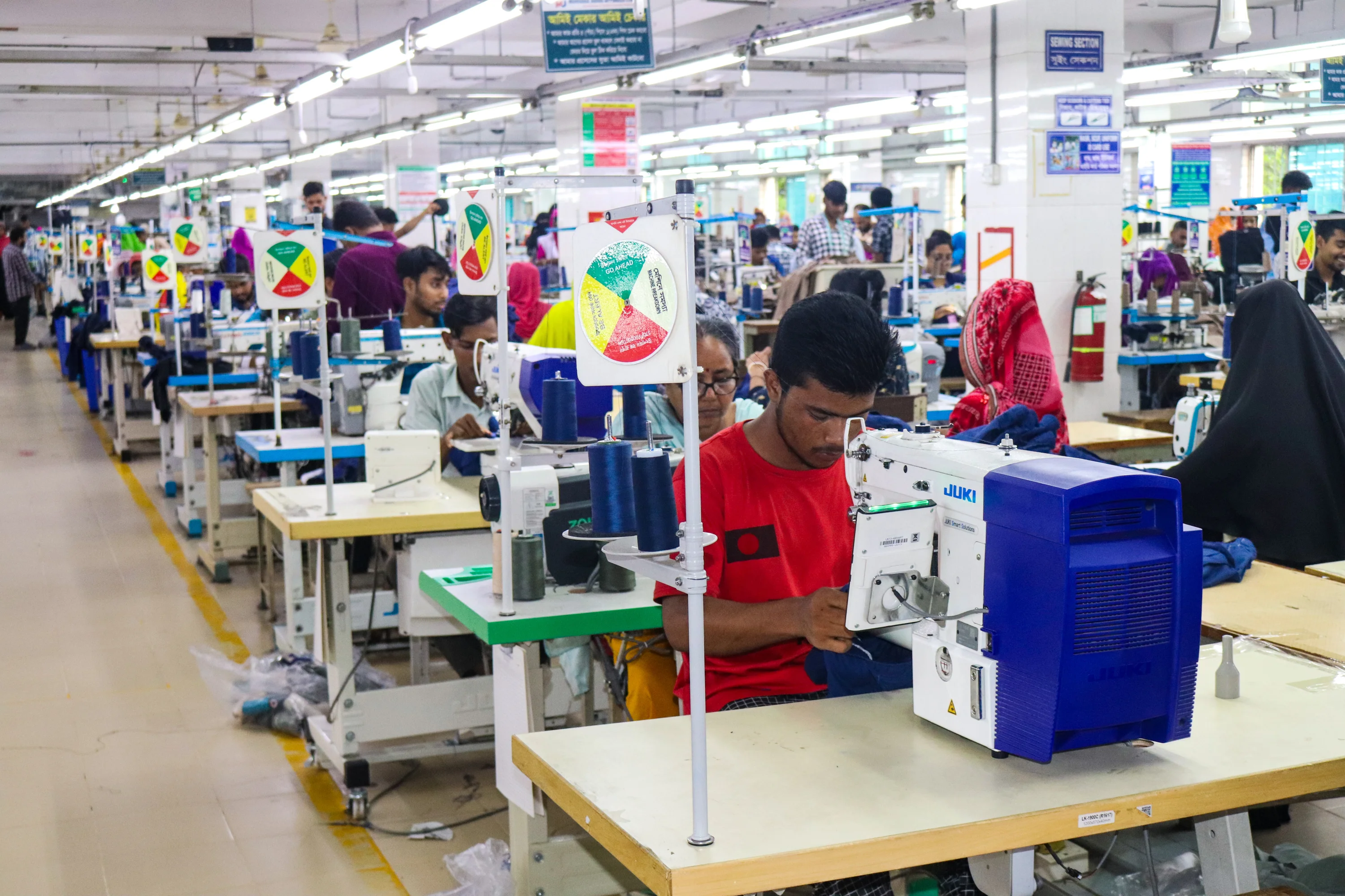 Production area at Monoara Jahur Apparels